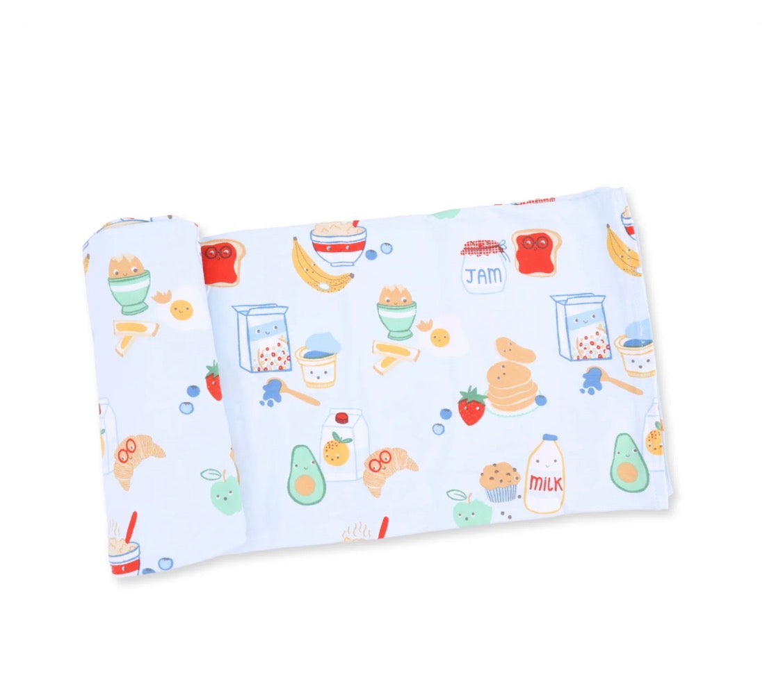 Breakfast Club Blue Swaddle