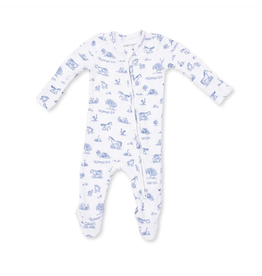 Farm Friends 2 Way Zipper Footie