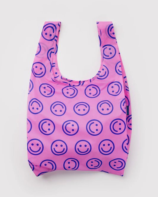 Pop Pink Happy Standard Baggu