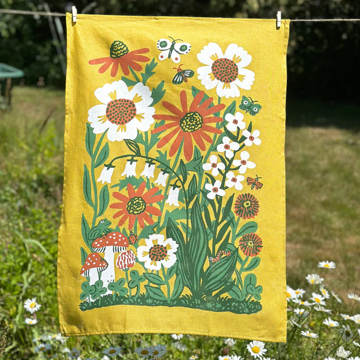 Sunshine Garden Tea Towel