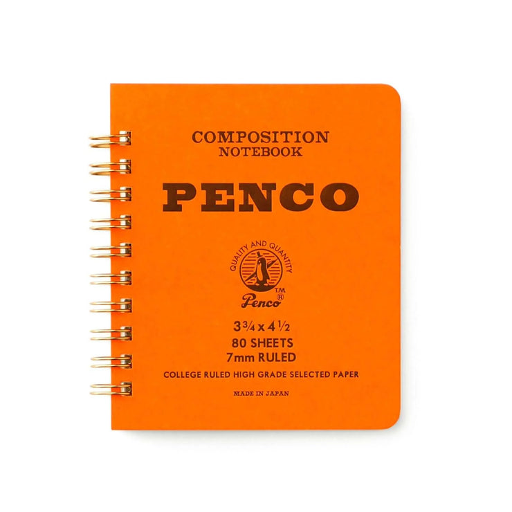 Orange Small Coil Notebook