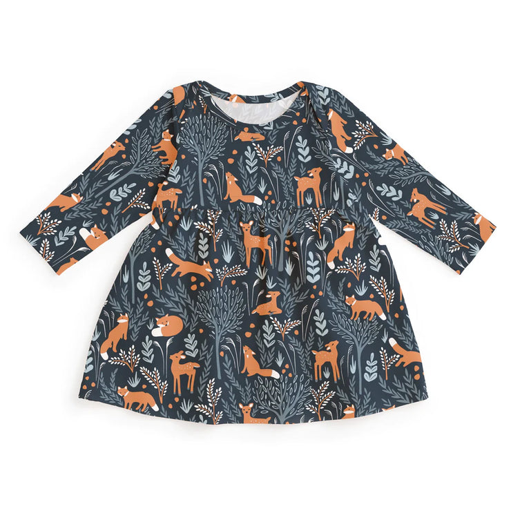 Deer + Foxes Night Sky Baby Lausanne Dress