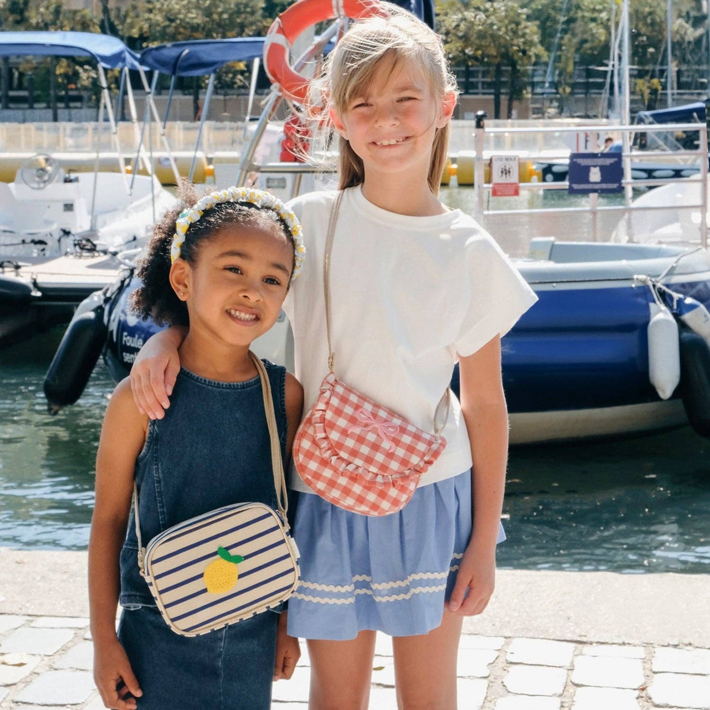 Lemon Drop Stripy Bag