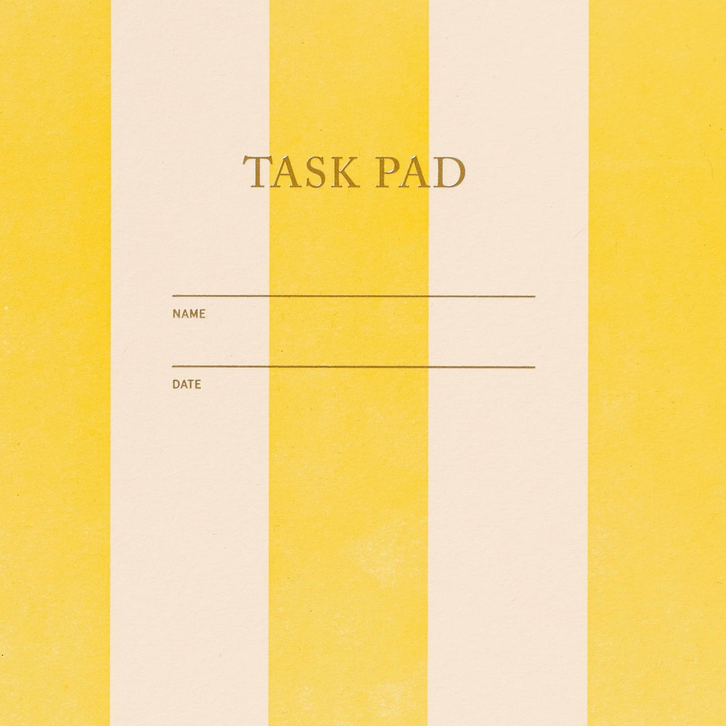 Task Pad Notebook | Yellow Stripe