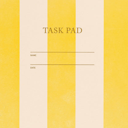 Task Pad Notebook | Yellow Stripe