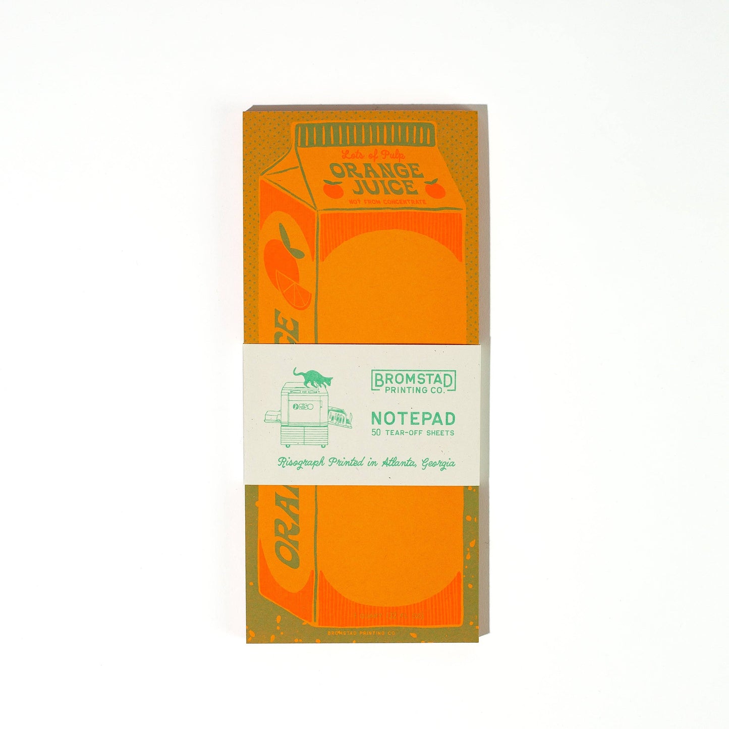 Orange Juice - Risograph Notepad