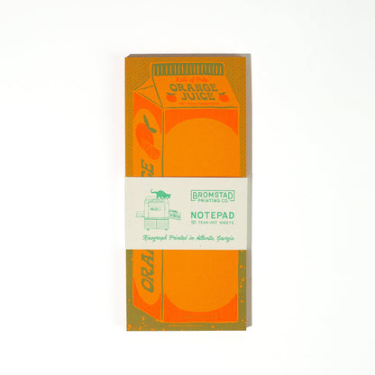 Orange Juice - Risograph Notepad