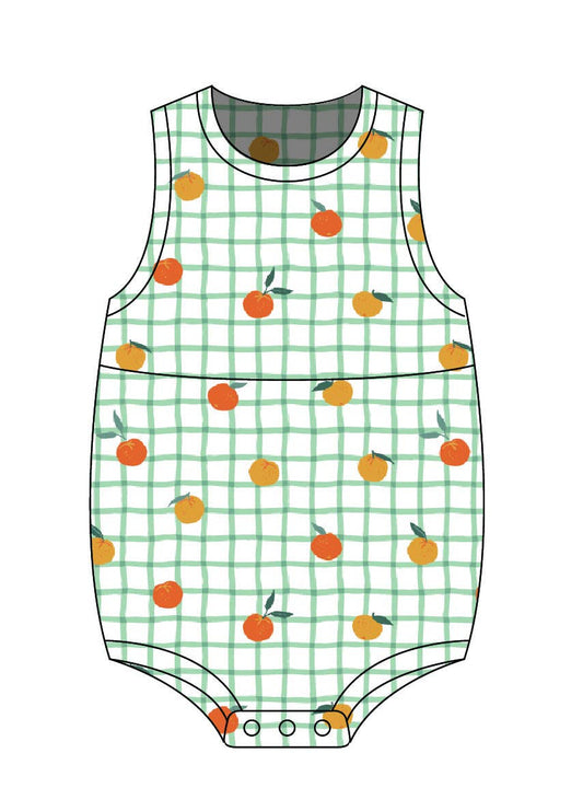 Muslin Bubble Romper | Gingham Grov