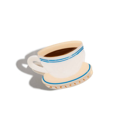 Mini Diner Coffee Hair Claw Clip