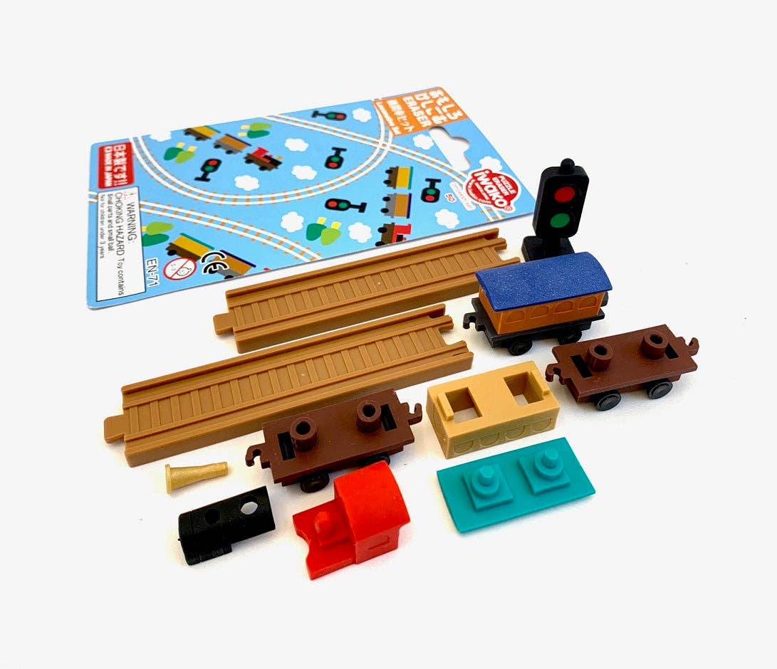 Iwako Train Eraser Card