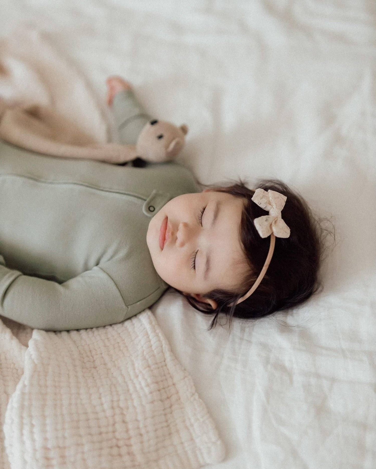 Seafoam Organic Zipper Footie