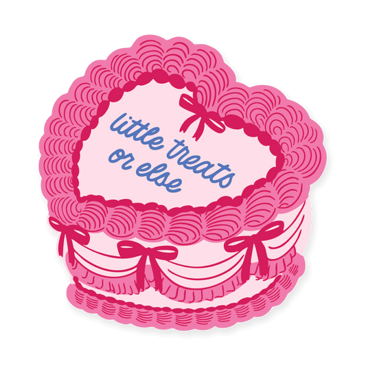 Funny Vintage Cake Sticker