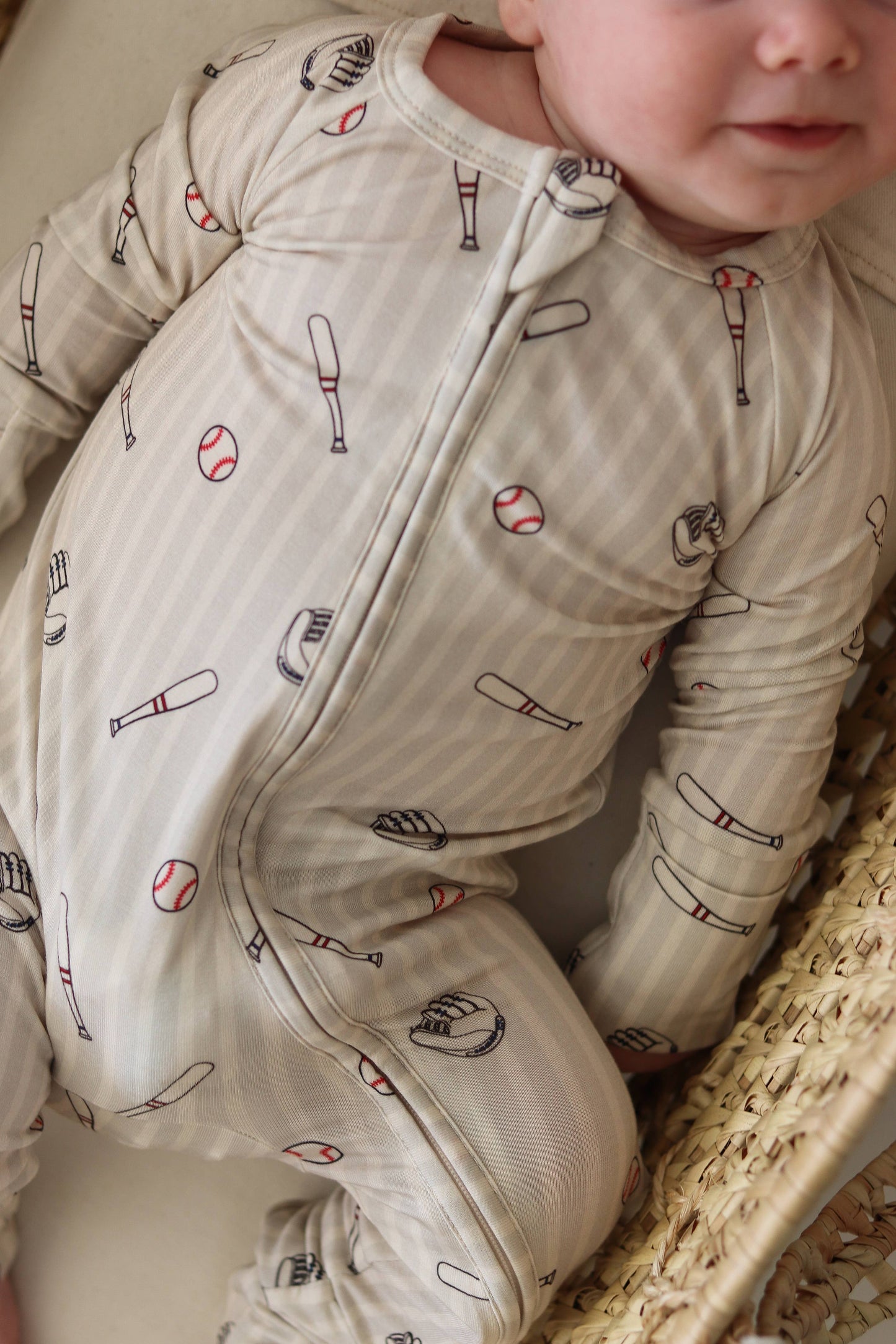 Ballpark Zip Pajamas