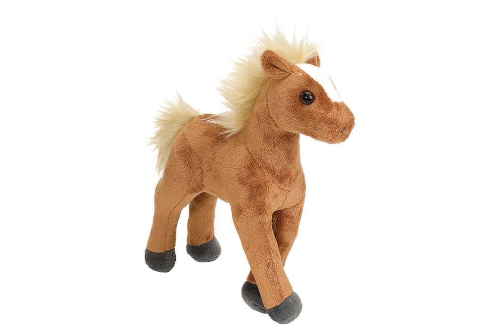 Mini Brown Foal Standing Stuffed Animal