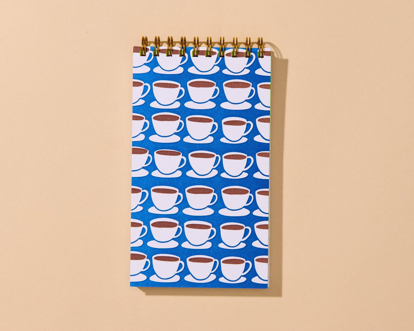 Coffee Mug Letterpress Small Notebook