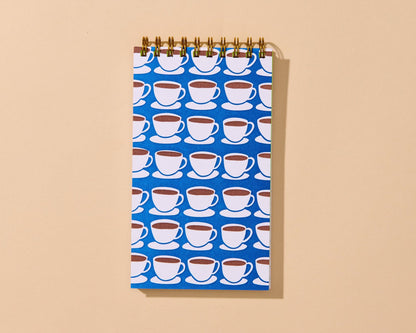 Coffee Mug Letterpress Small Notebook