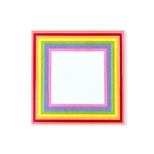 48 pack | Rainbow Banner Square Notes