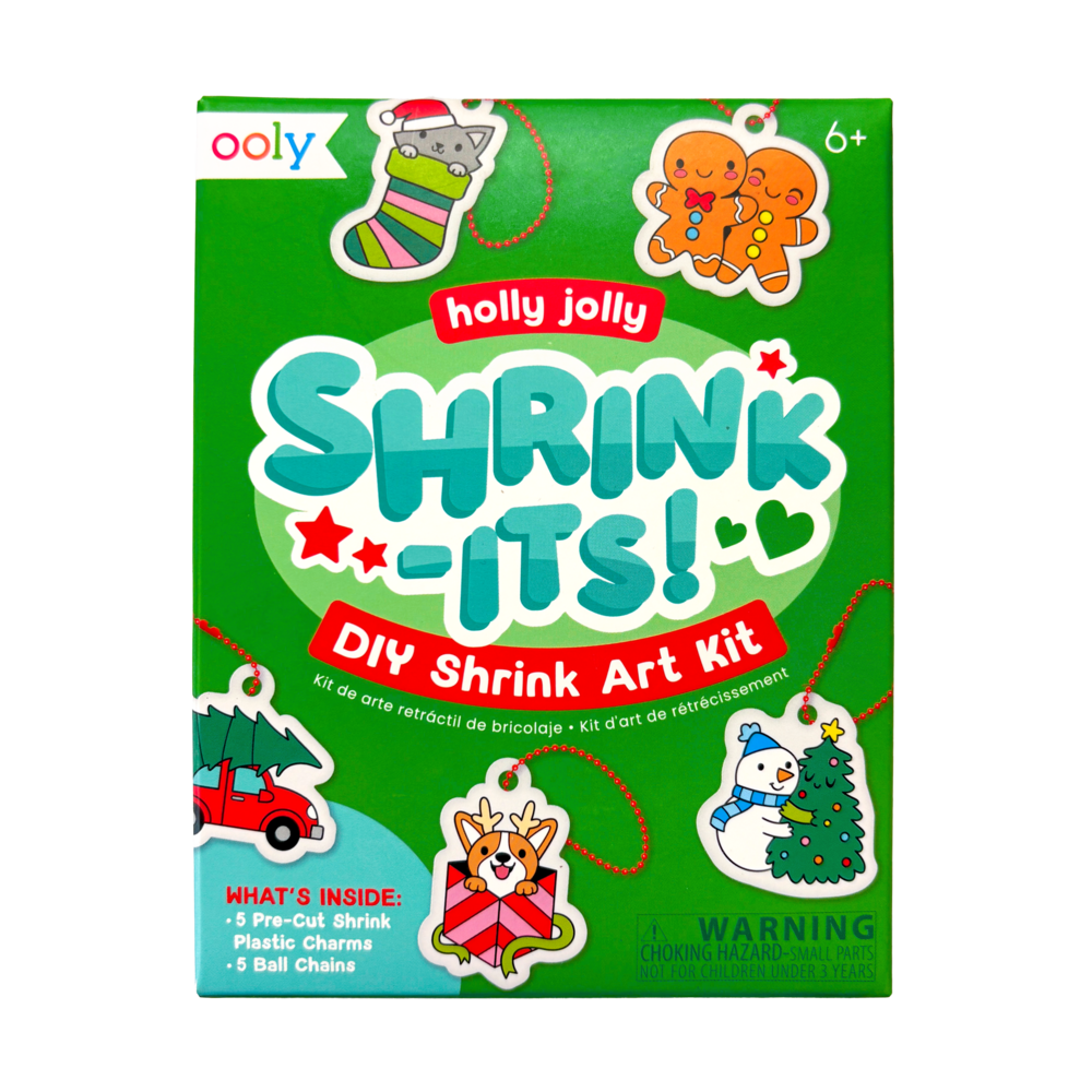 Holly Jolly Mini Shrink-Its! DIY Shrink Art Kit