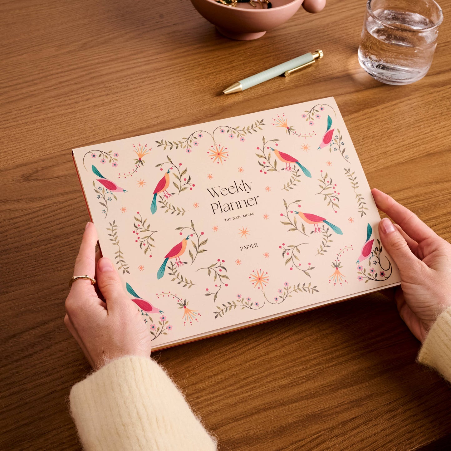Weekly Desk Planner | Folklore Birds