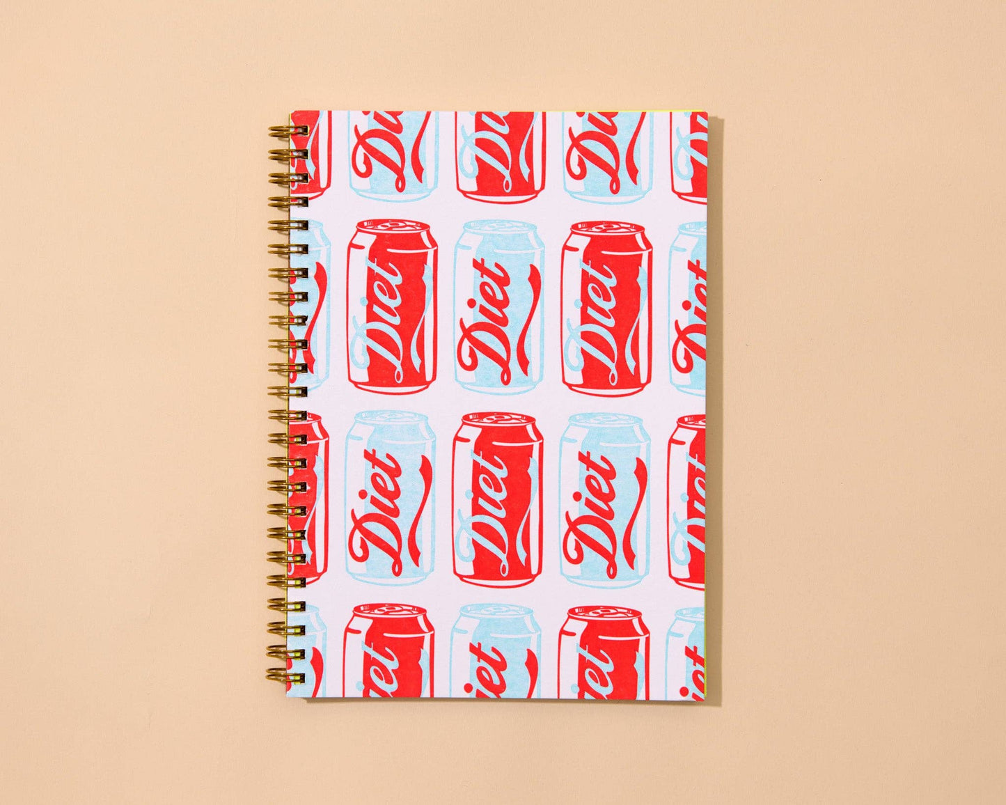 Diet Soda Letterpress A5 Spiral Notebook