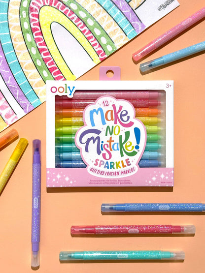 Make No Mistake! Glittery Erasable Markers