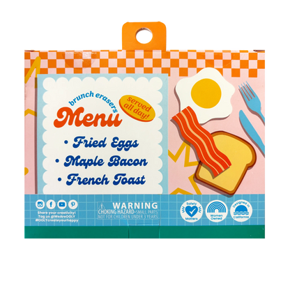 Brunch Bunch Breakfast Erasers | Set of 6