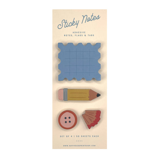Stamp Sticky Note Set | Page Flags and Tabs