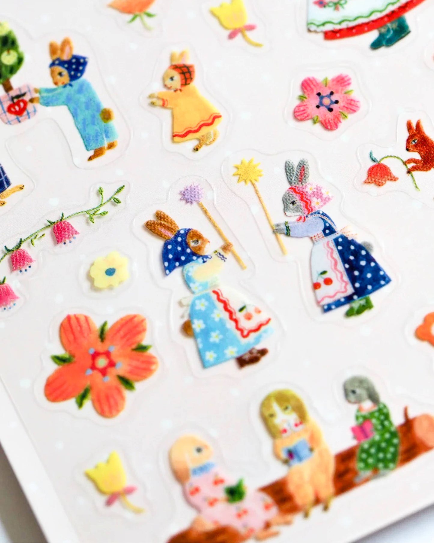 Clear Sticker Sheet | Rabbit Garden