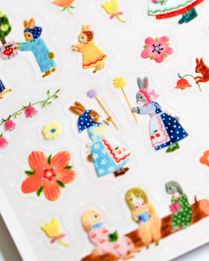 Clear Sticker Sheet | Rabbit Garden