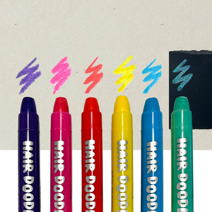 Hair Doodlers Hair Crayons | Set of 6 Colors