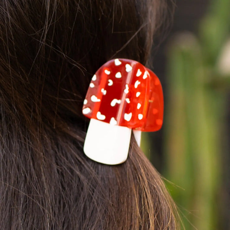 Mini Mushroom Hair Clip