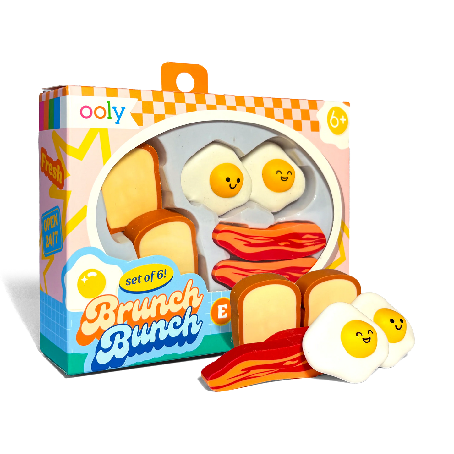 Brunch Bunch Breakfast Erasers | Set of 6