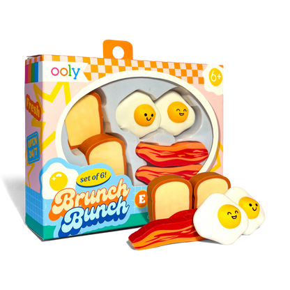 Brunch Bunch Breakfast Erasers | Set of 6