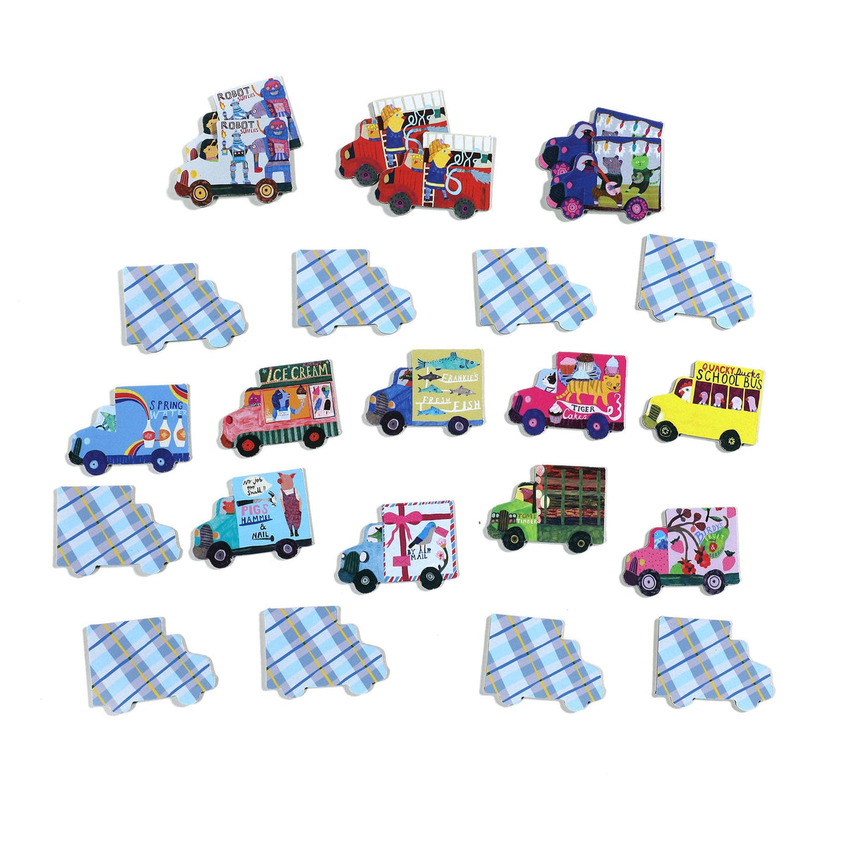 Trucks + A Bus Little Memory + Matching Game