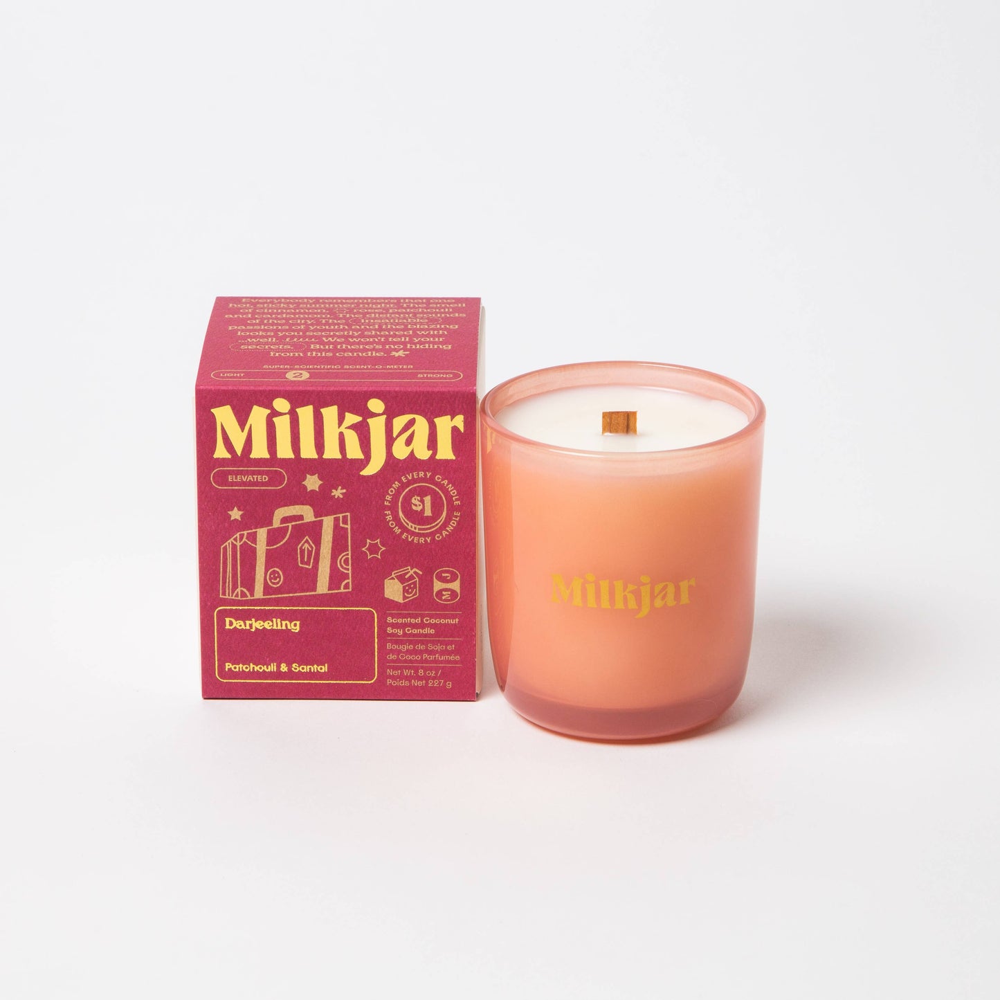 Darjeeling | Patchouli & Santal Coconut Soy 8oz Candle