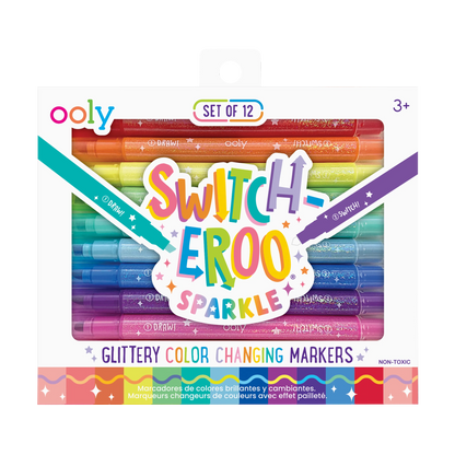 Switch-eroo!: Sparkle Glittery Color-Changing Markers