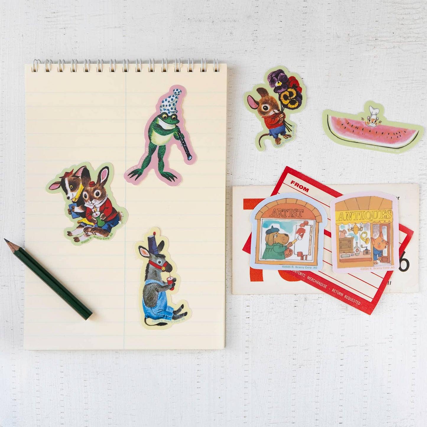 3P4 x Richard Scarry® - Art Shop Sticker