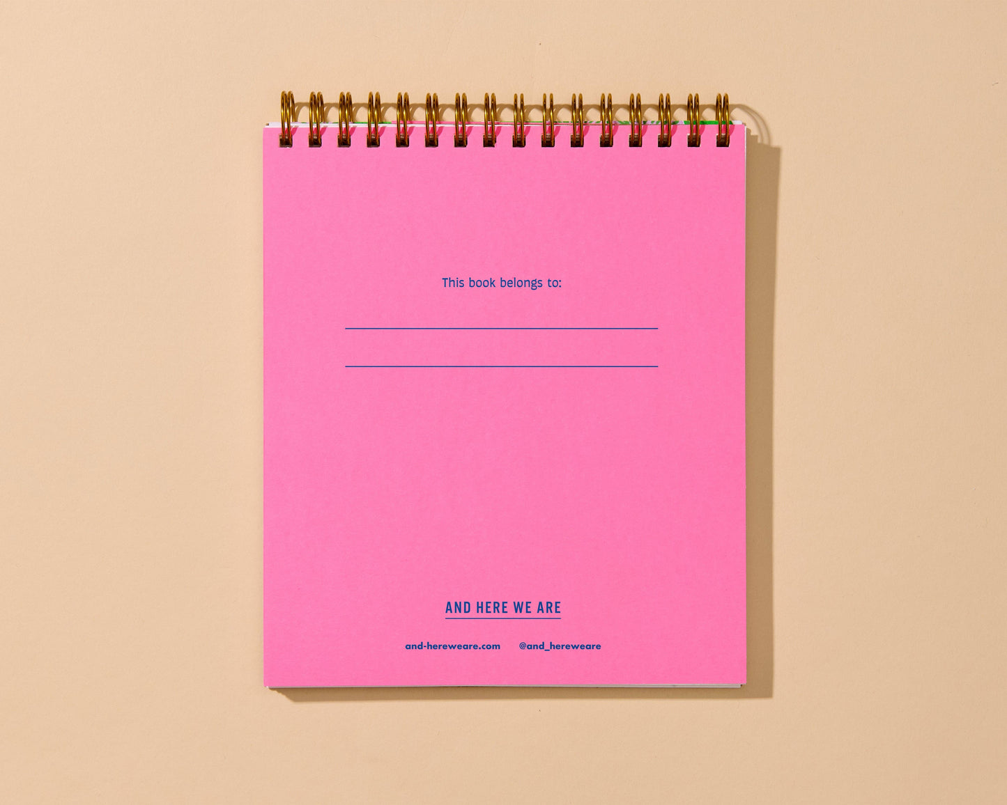 Cherries Letterpress Unlined Spiral Notebook