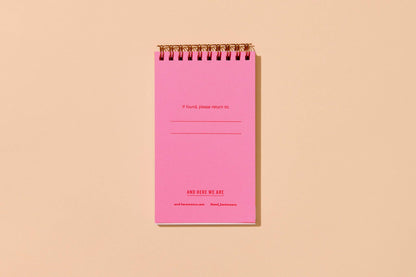 Letterpress Small Spiral Notebook | Goldfish Cracker