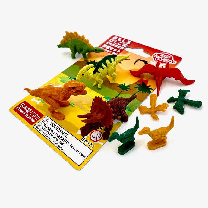Iwako Dinosaur Eraser Card