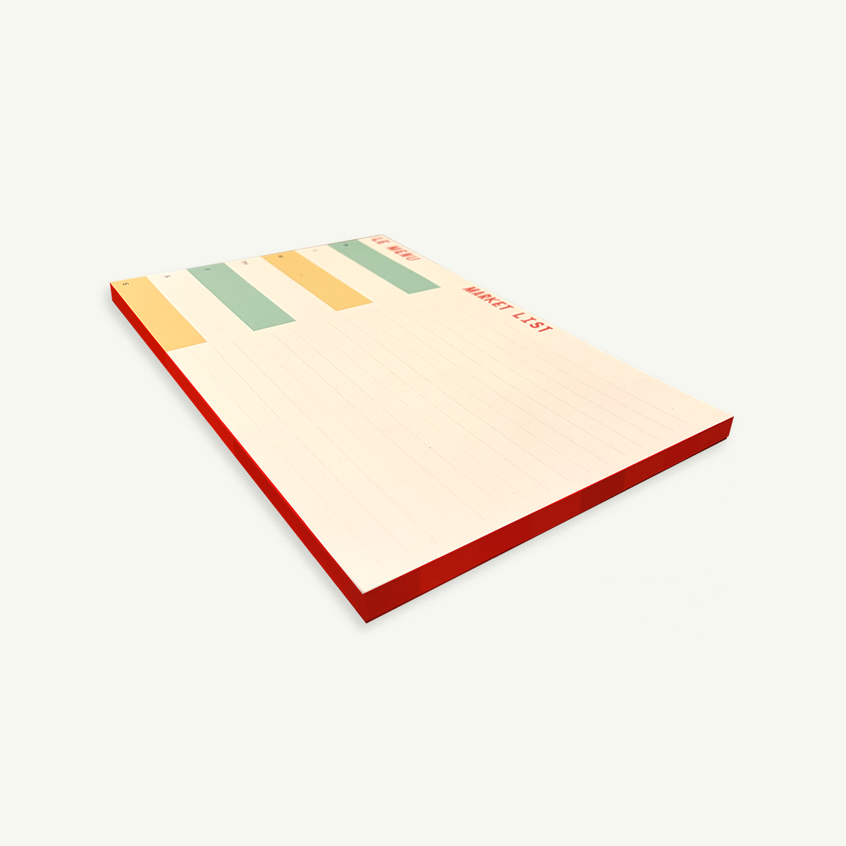 Weekly Meal Plan Notepad