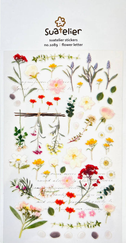 Flower Letter Stickers