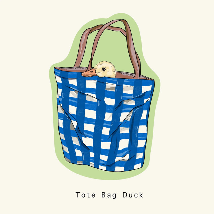 Tote Bag Duck Sticker