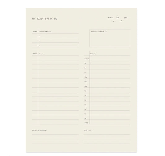 Daily Overview Notepad