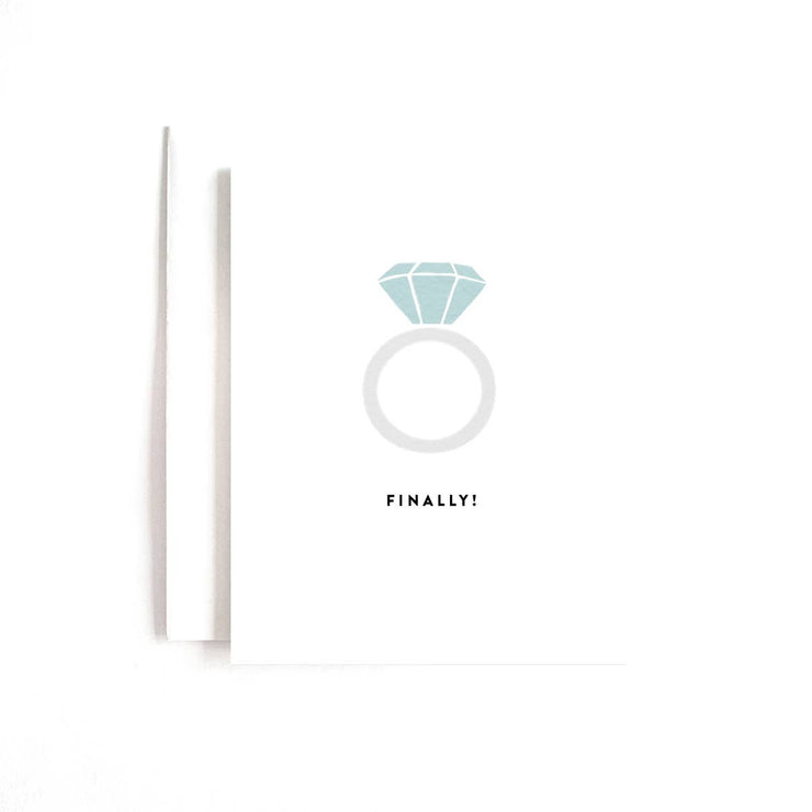 Finally Engagement Ring Card