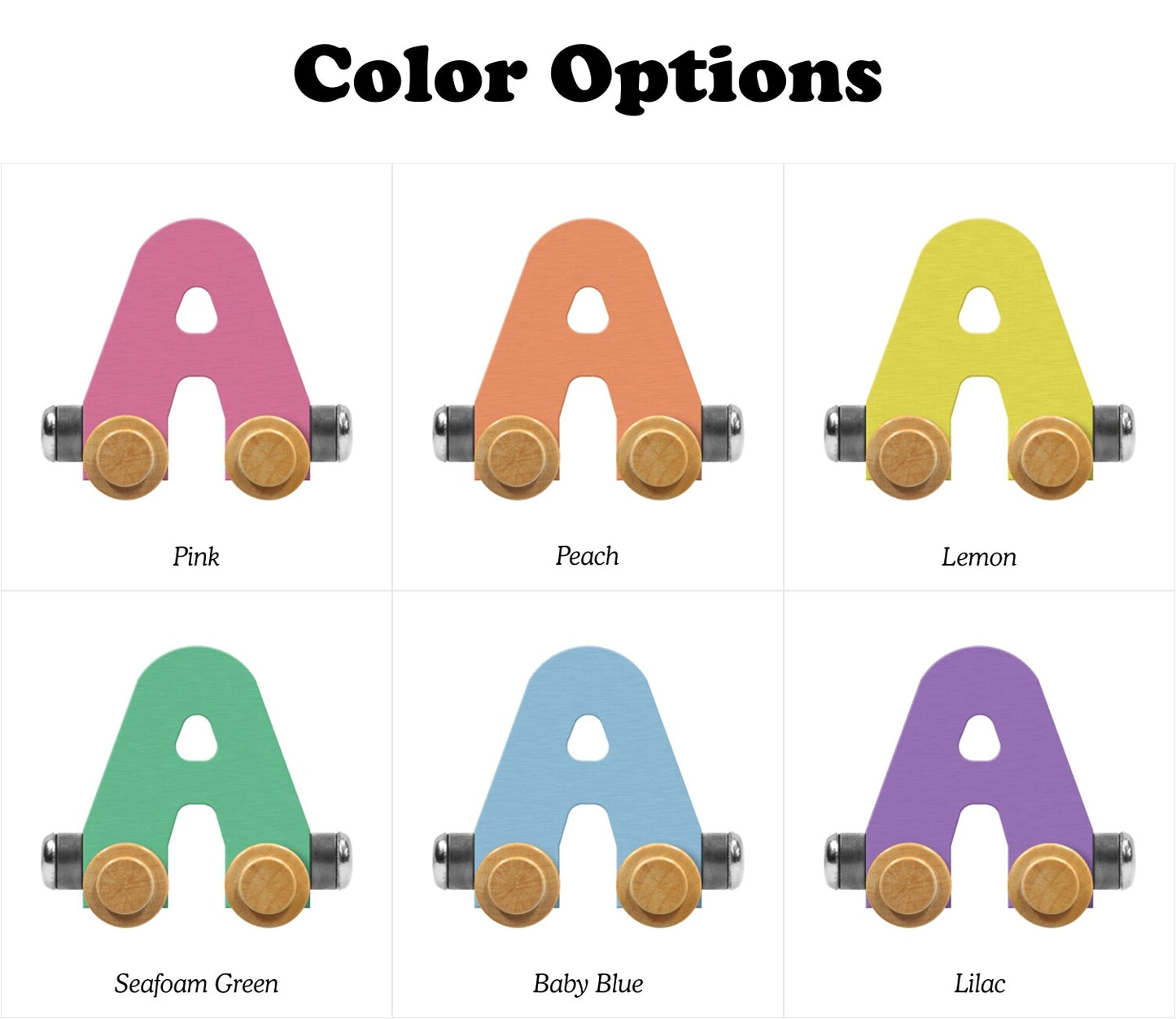Nametrains Pastel Letters- Create your own train!