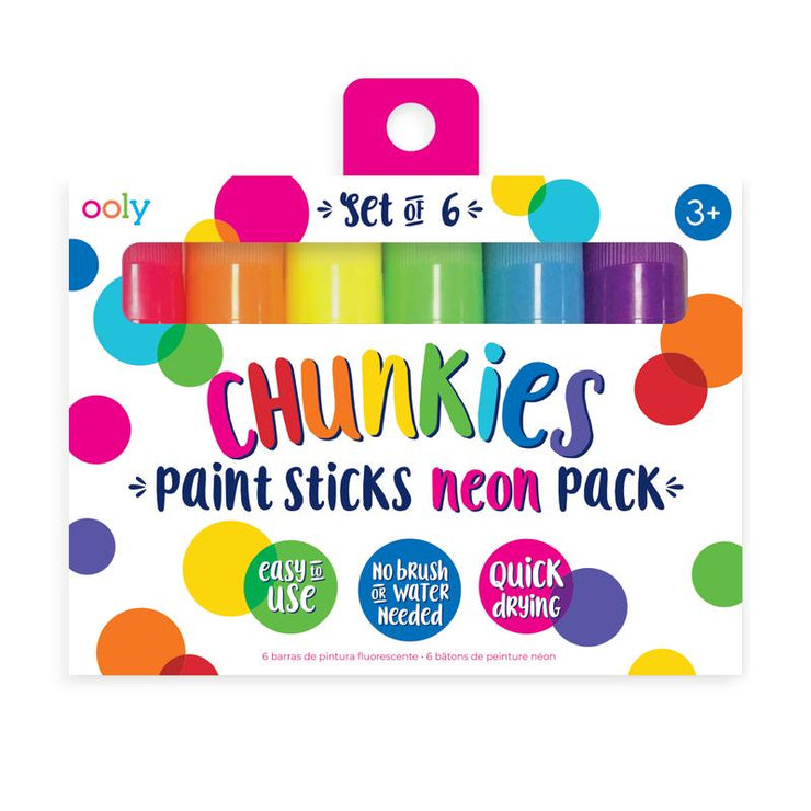 Chunkies 6 Pack of Neon Paint Sticks