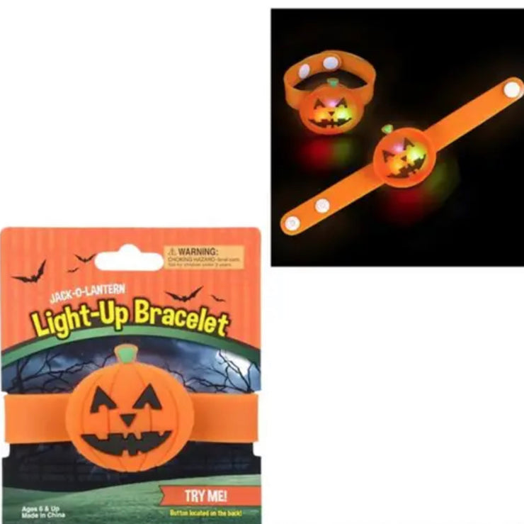 Light-Up Jack-O-Lantern Bracelet