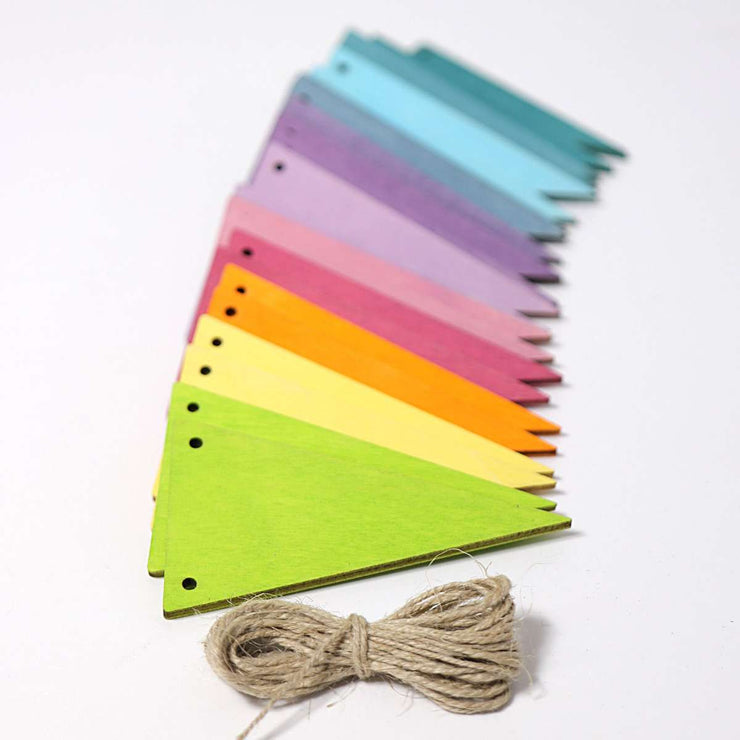 Pastel Rainbow Pennant Banner