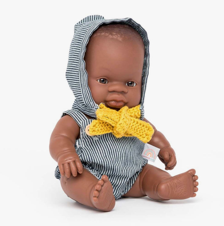 African Boy Doll with Clothing